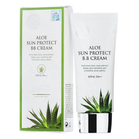Bloqueador solar con aloe vera para quemaduras y piel delicada SPF41 PA+++