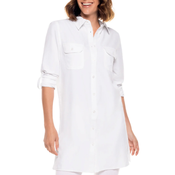 Vestido De Mujer Con Protección Solar UPF 50+ - Manga 3/4, Túnica, Con Bolsillos