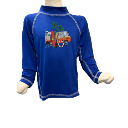 Playera de Baño para Niño Manga Larga con Protección Solar UPF 50+