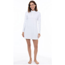 Vestido Manga Larga Para Mujer con Protección Solar UPF 50+ con laterales para hacer más pequeño ideal para la playa
